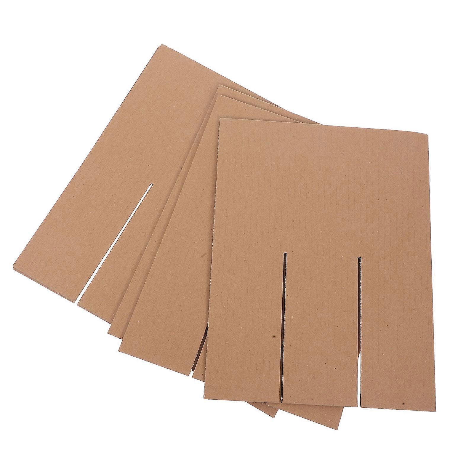 Red Wine Paper Partition Cardboard Dividers for Packing Use 5Pcs Protective Grid