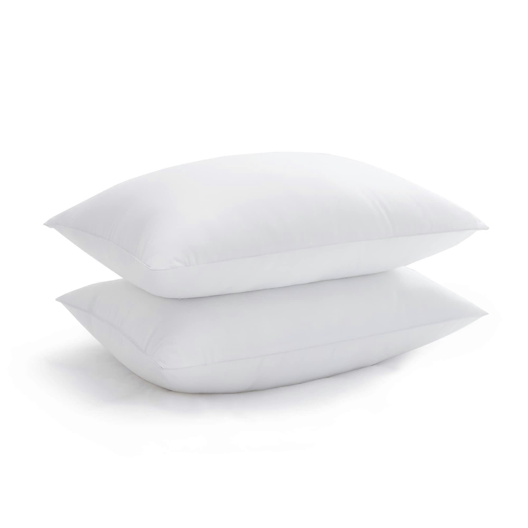 Cooling Bed Pillows for Sleeping with Soft 3D Down Alternative Fill, Queen Size 2 Pack, White