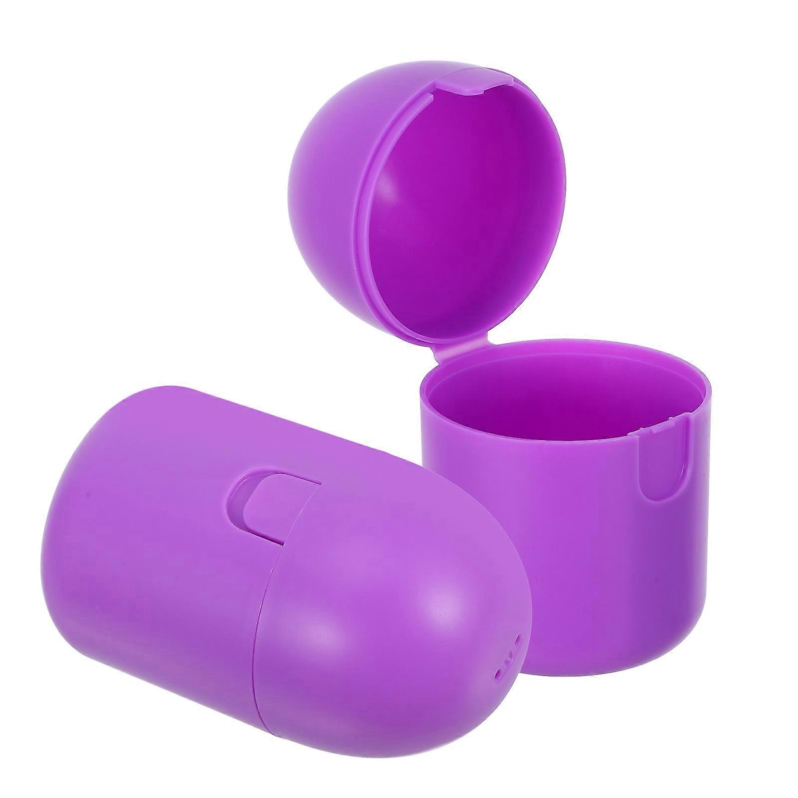 Organizer Durable Box for Home Use 2Pcs Purple