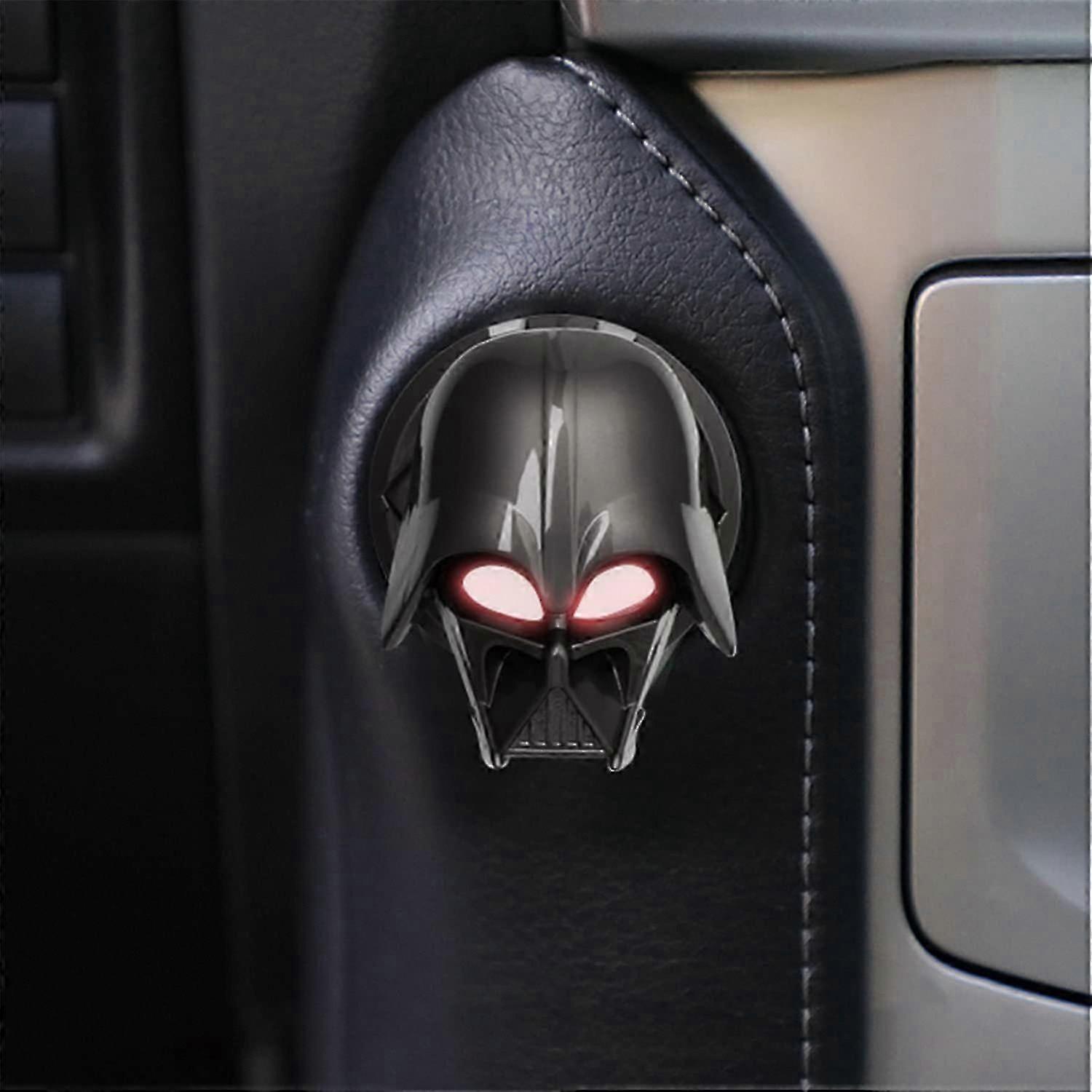 Darth Vader Star Wars Car Ignition Button Cover, One-Button Start Protective Switch Decoration, Anti-Scratch Metal Sticker