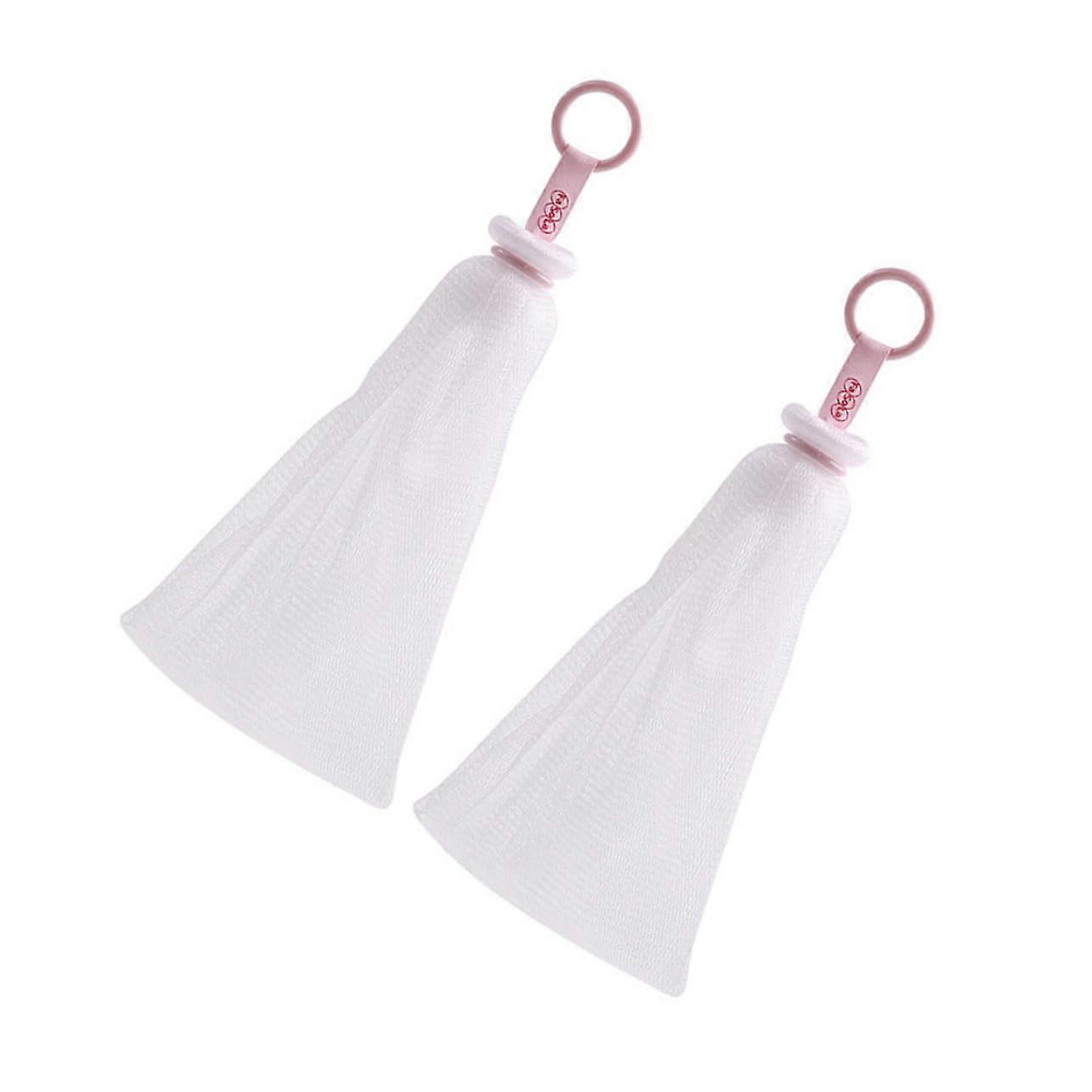 Soap Foaming Net and Quick Drying Holder, 2 Pcs Mesh Bags for Handmade Soap and Gentle Exfoliation