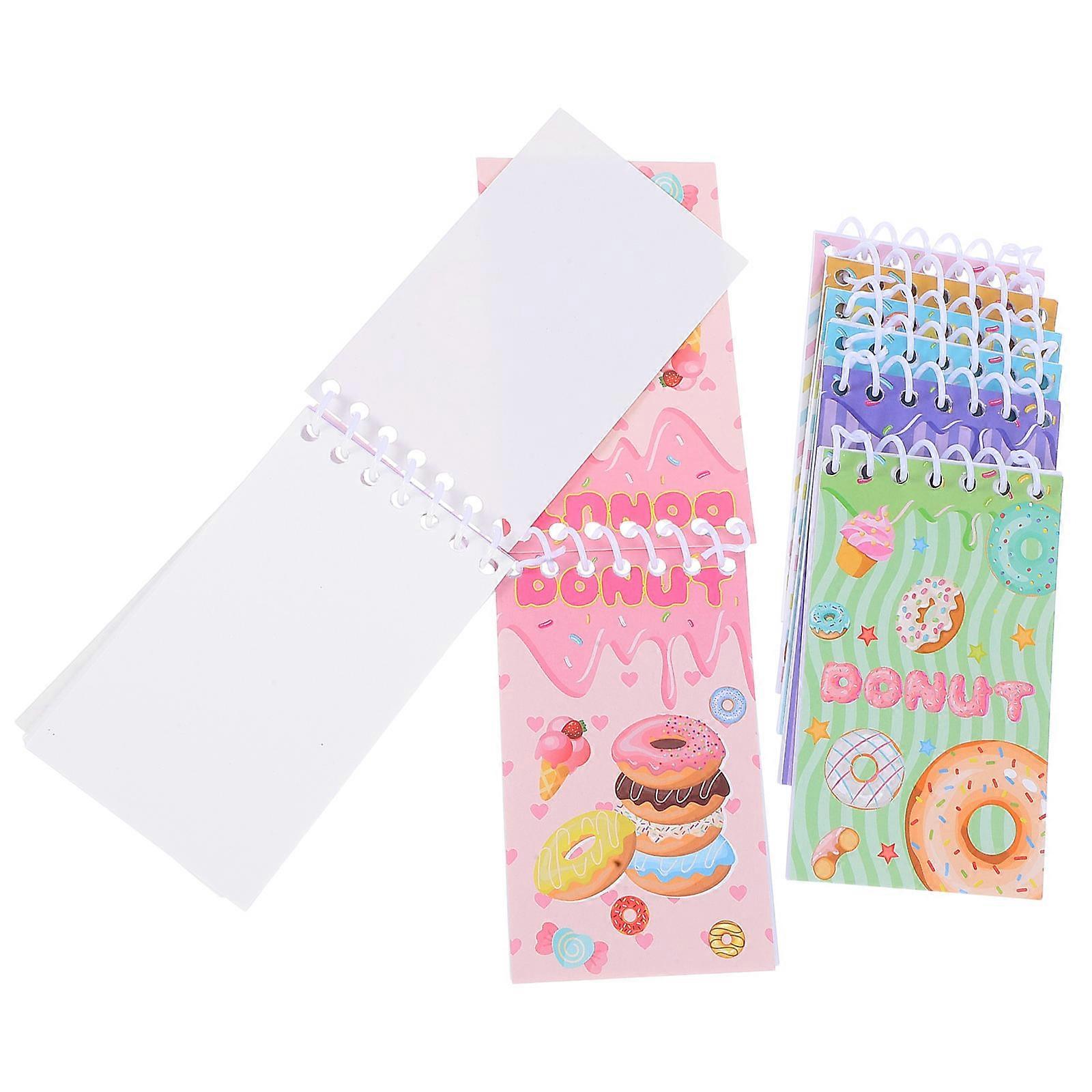 Sweet Donut Spiral Notebook for Students Including 8Pcs Spiral Notebooks