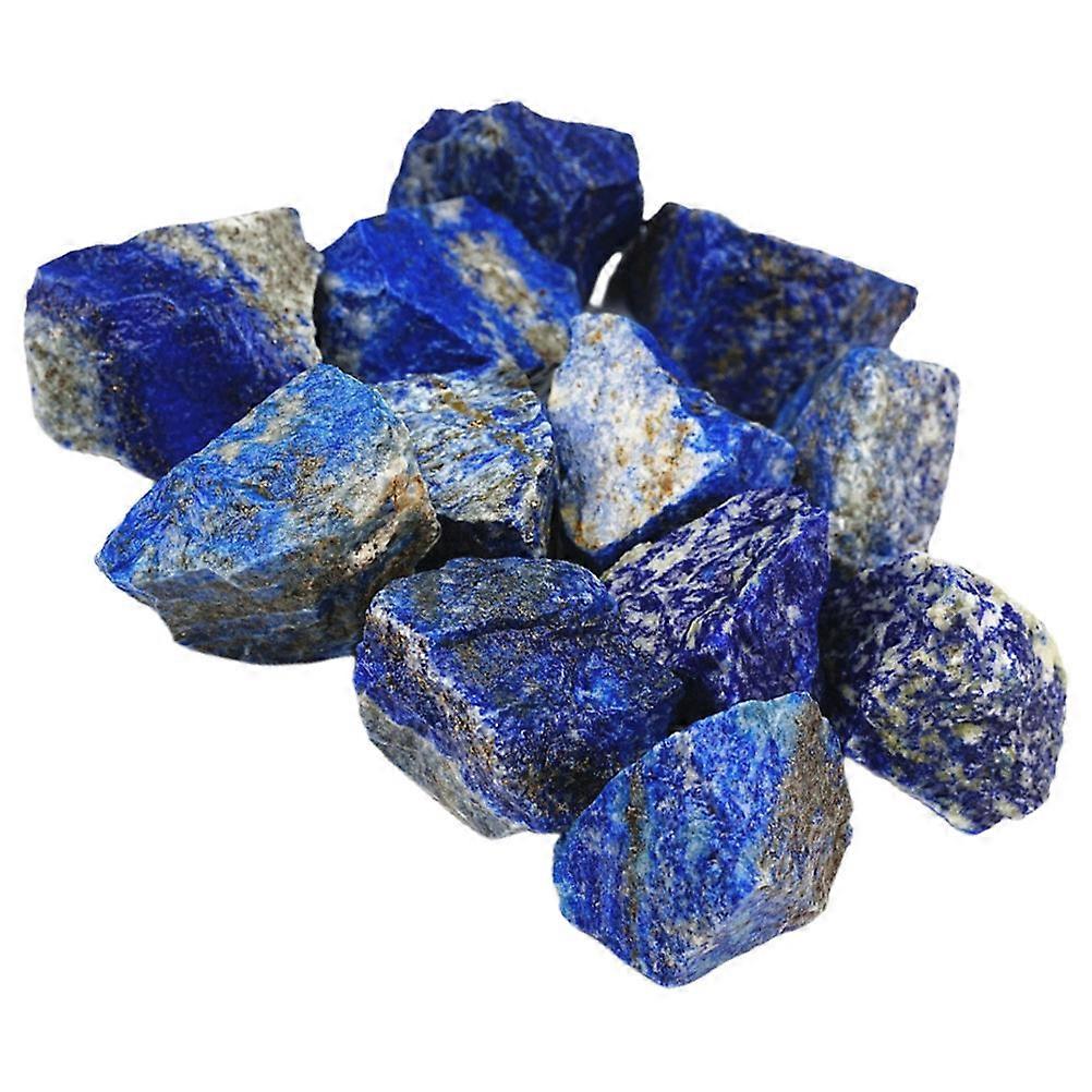 Amethyst Gemstone Block for Decoration Blue Raw Material 3Pcs 1 Bag Set