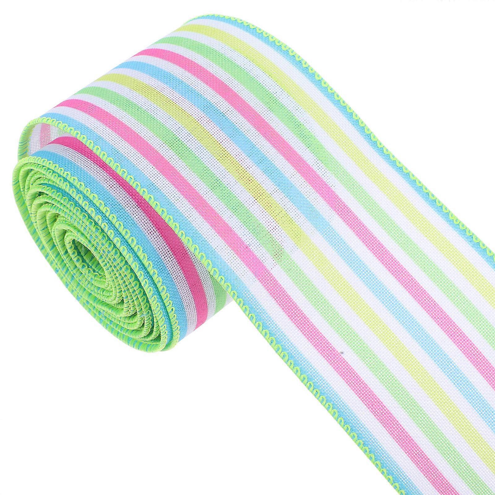 Wrap Ribbon Roll for Decoration 1 Roll Burlap and Iron Wire