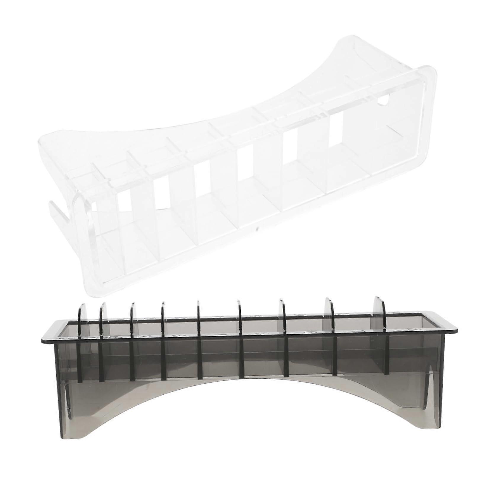 Barber Tool Organizer 2Pcs Hair Clipper Guard Holder Storage Box for Efficient MultiTool Access