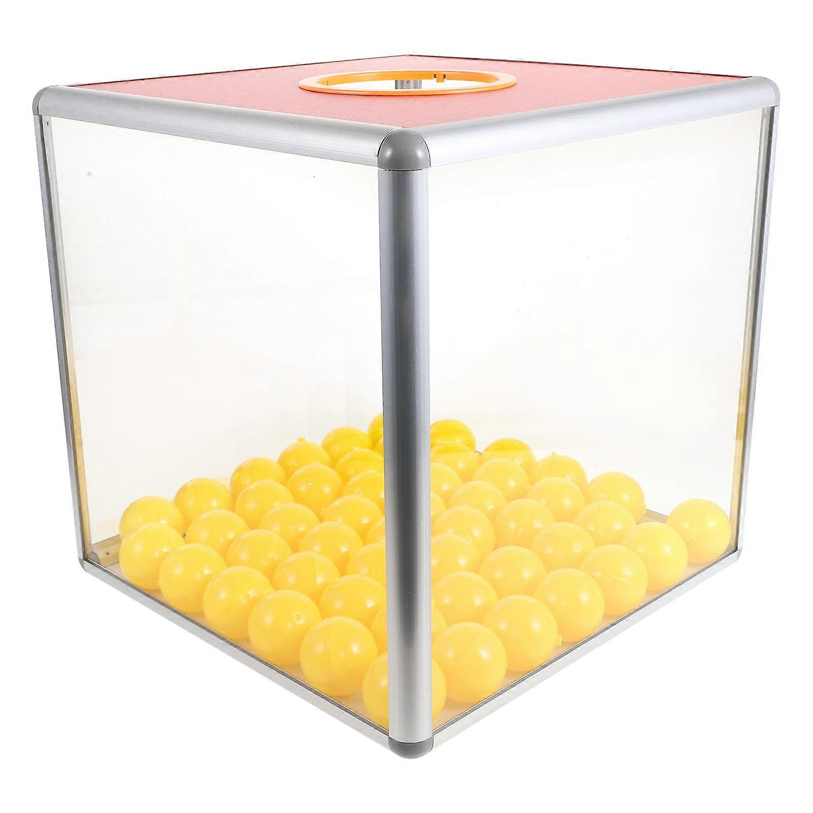 Clear Raffle Ticket Box for Storage with 1Set Transparent Raffle Ticket Box