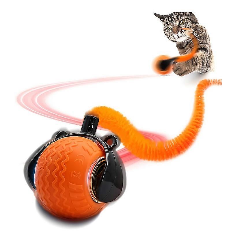 Automatic Rotating Smart Obstacle Avoidance LED Interactive Cat Toy 360 Degree Pet Playful Teasing Ball
