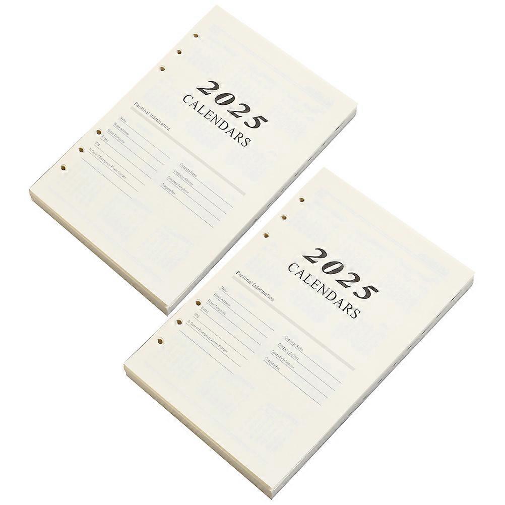 Loose Leaf Notepad Paper A5 Refill for Writing 2Sets Beige
