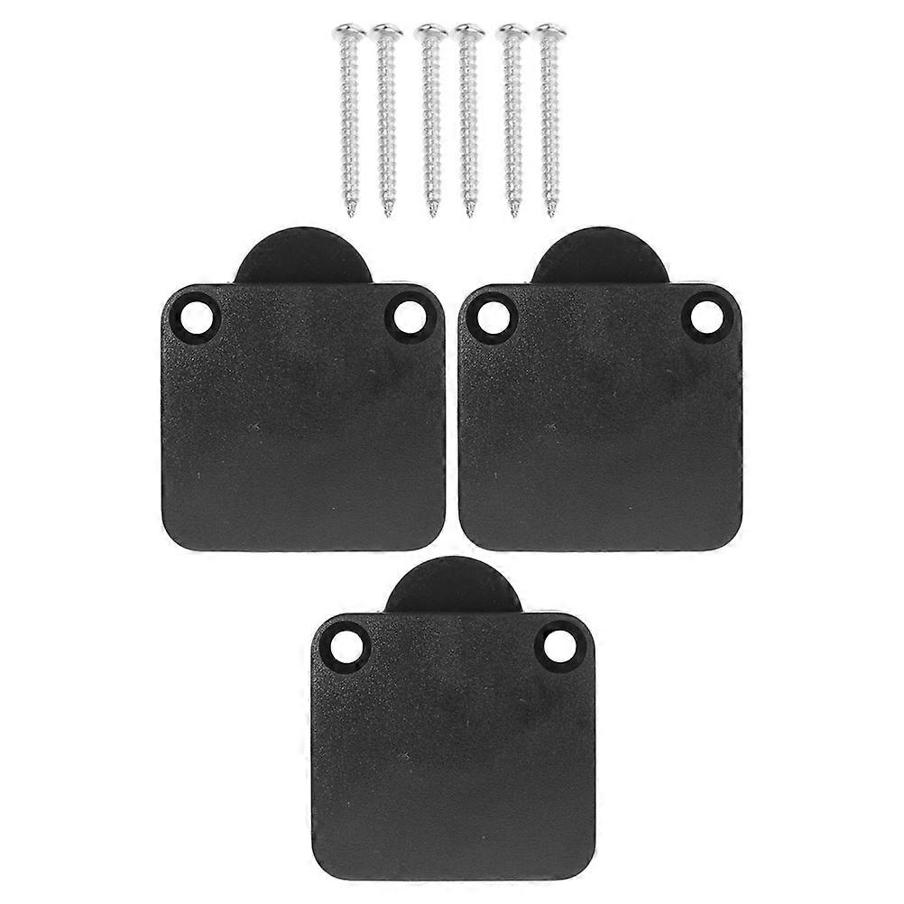 Automatic Door Switch 3Pcs for Wardrobe Light Control in Black