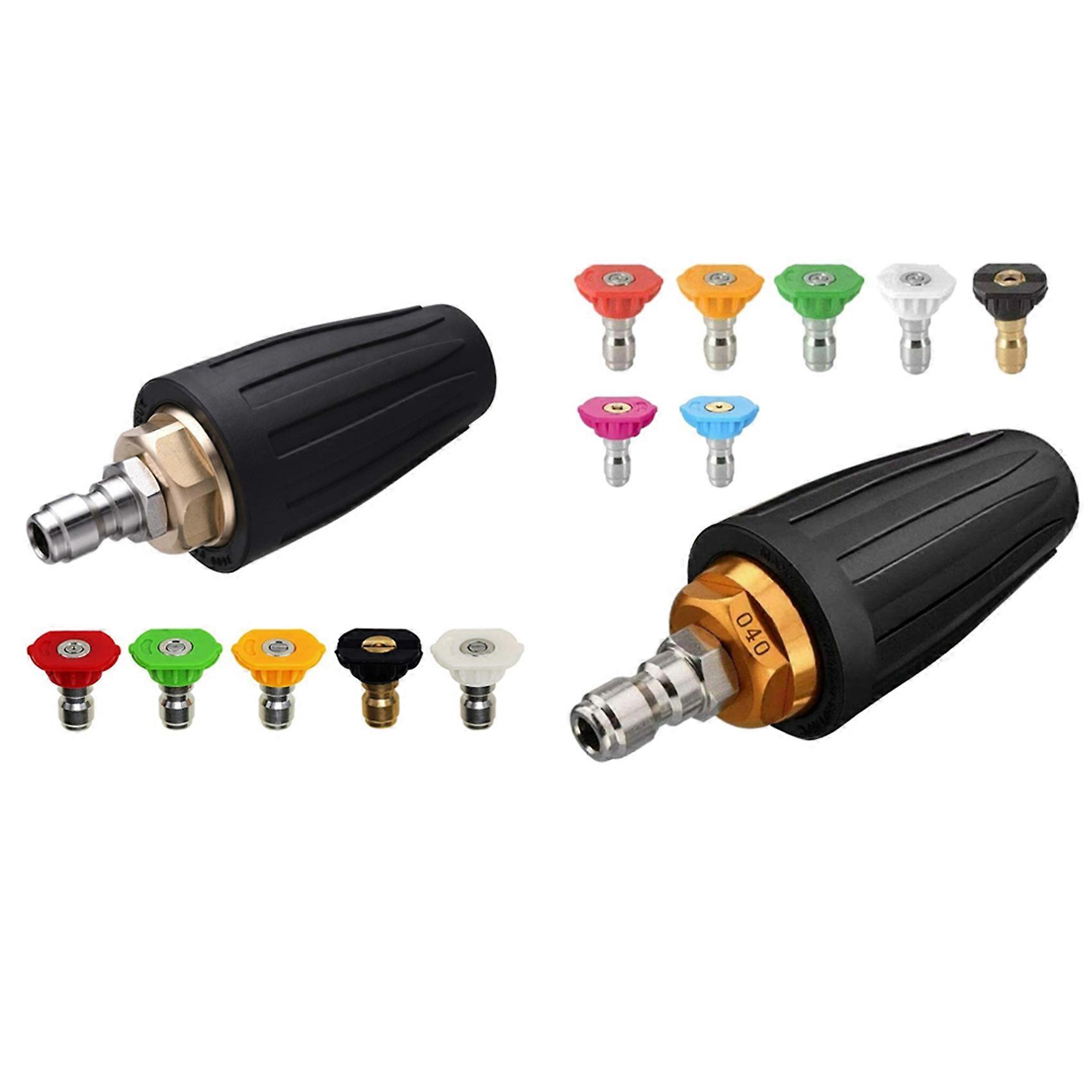 2 Set Turbo Nozzle Pressure Washer Rotating Nozzle, A & B