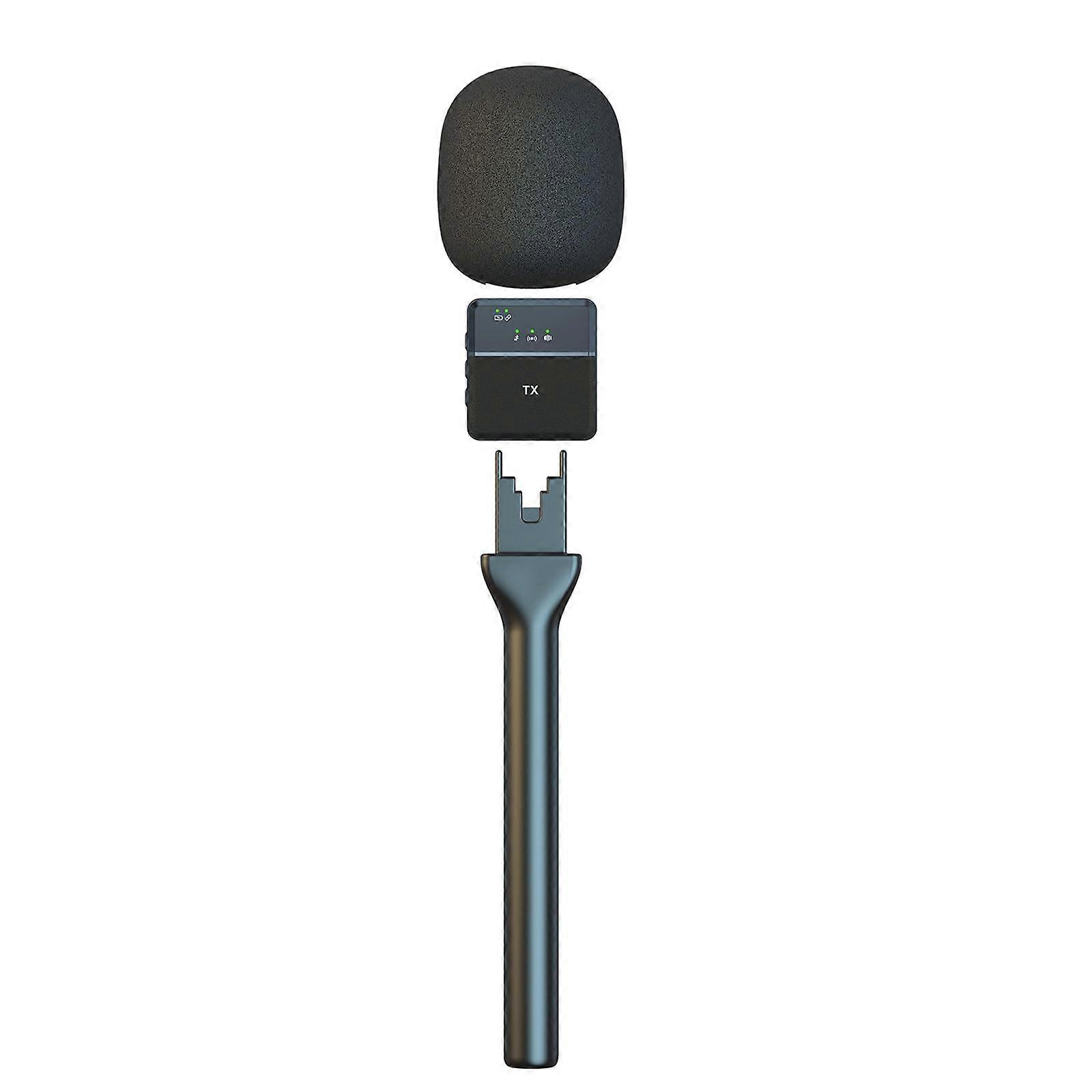 Professional Interviewer Mic Adapter With Interchangeable Mount For Various Devices ConstructionResistant Handheld Interviews Microphone