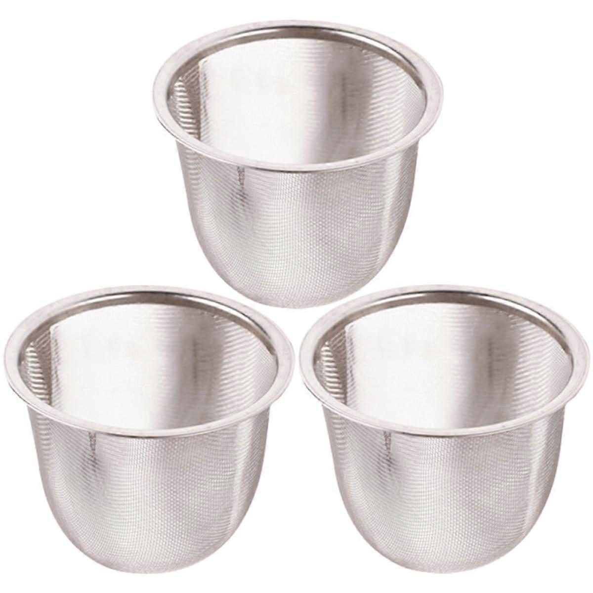 3Pcs Stainless Steel Tea Infuser Mesh Strainer 6.1cm RustResistant Filter for Loose Leaf Brewing