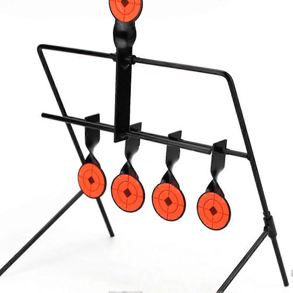 Metal Shooting Target Set for Practice with 5 Black Self Resetting Targets