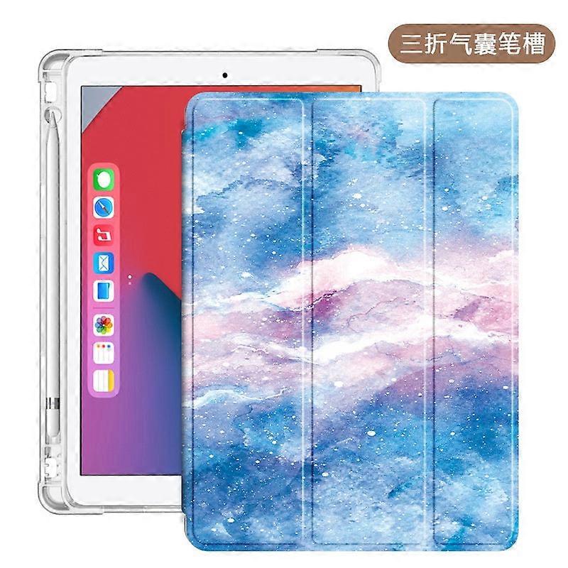 Case For Ipad 2024 Pro 11" Tri-fold Airbag: Starry Sky Marble Art Pattern Mini Thin