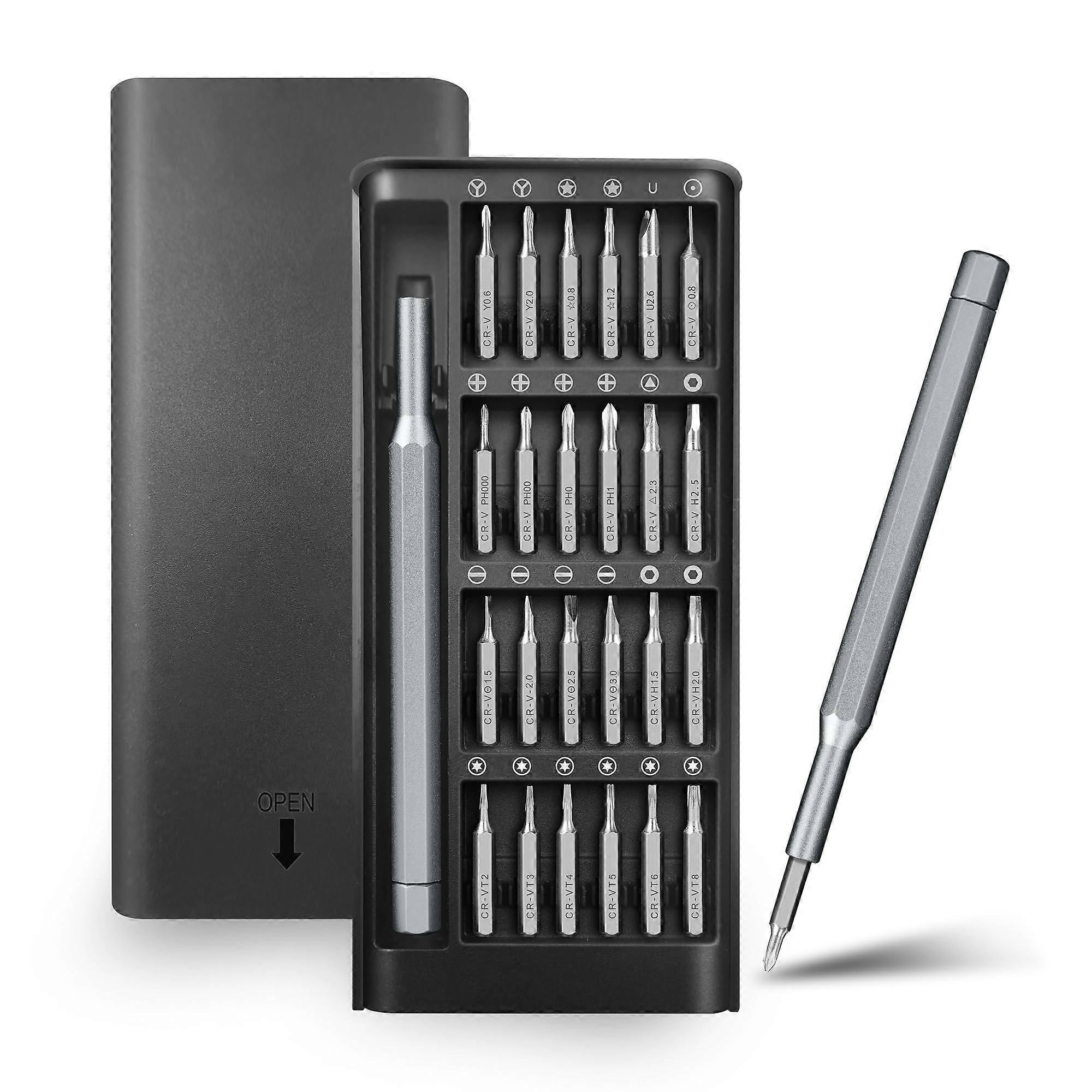 24 in 1 Precision Magnetic Screwdriver Set with S2 Steel Bits for Electronics