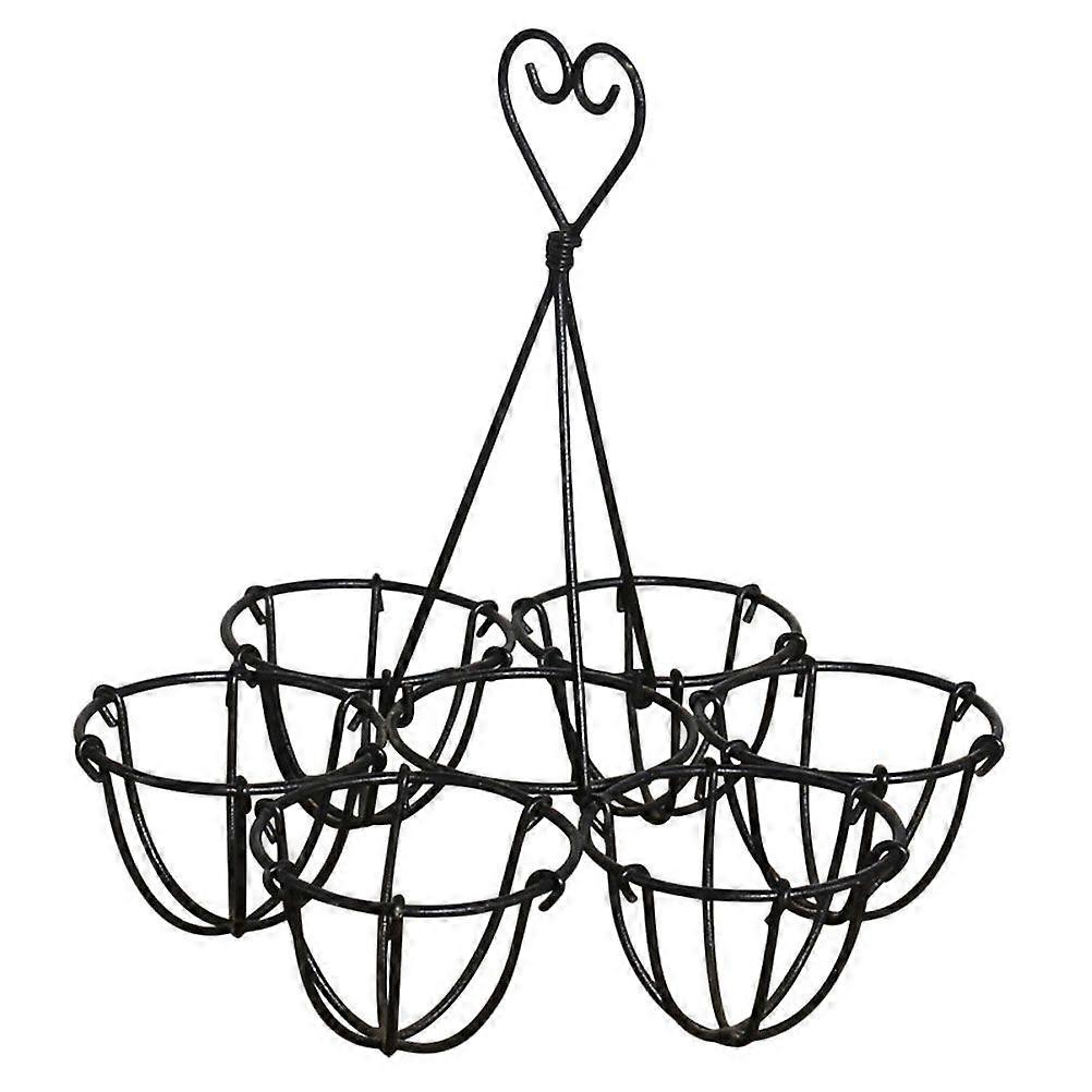 1PC Tote Six Hole Egg Stand Kitchen Egg Storage Holder Practical Egg Rack(Black)