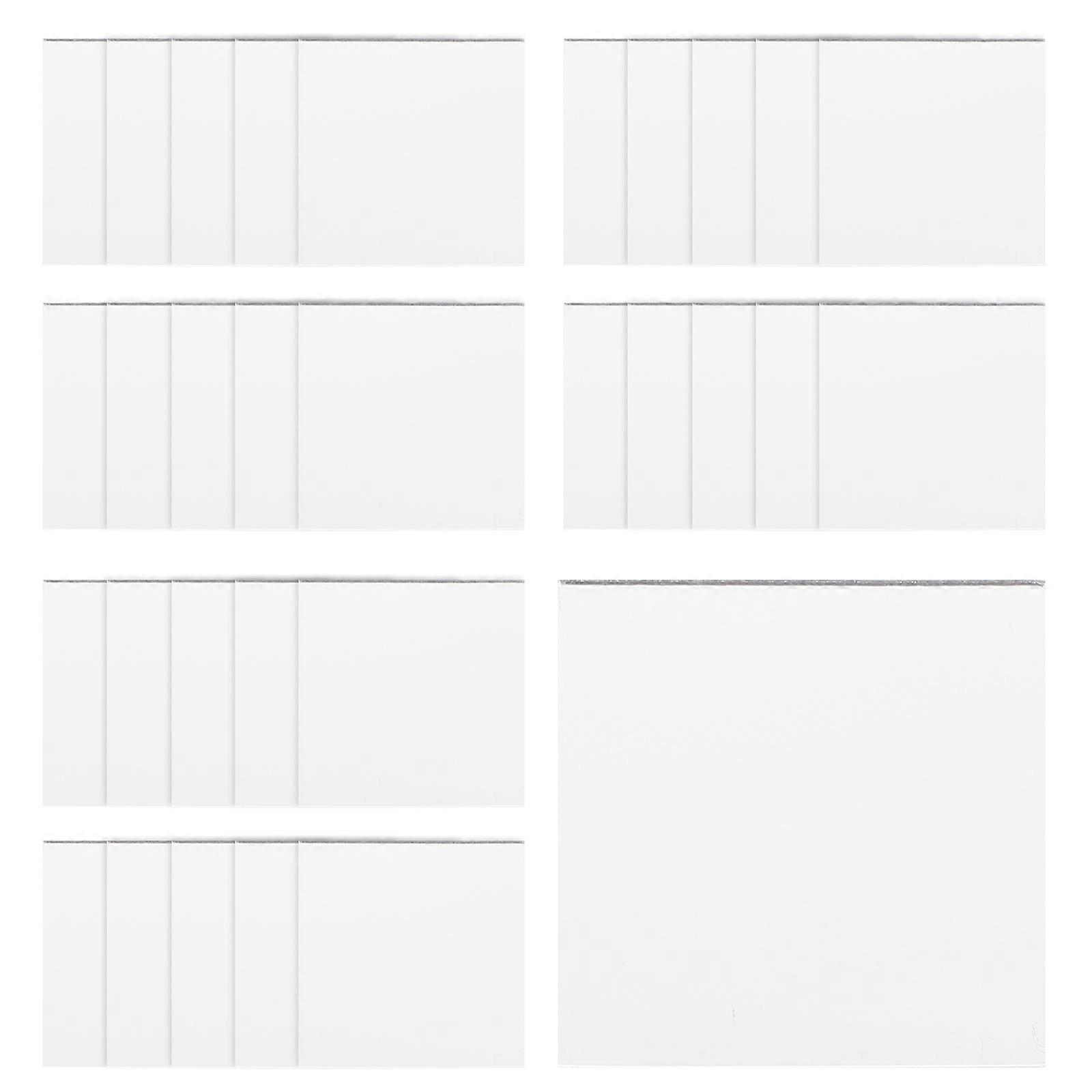 DIY Mini Mirror Sheets Silver Acrylic Flexible Mirror Sheets for Wall Decor 30Pcs