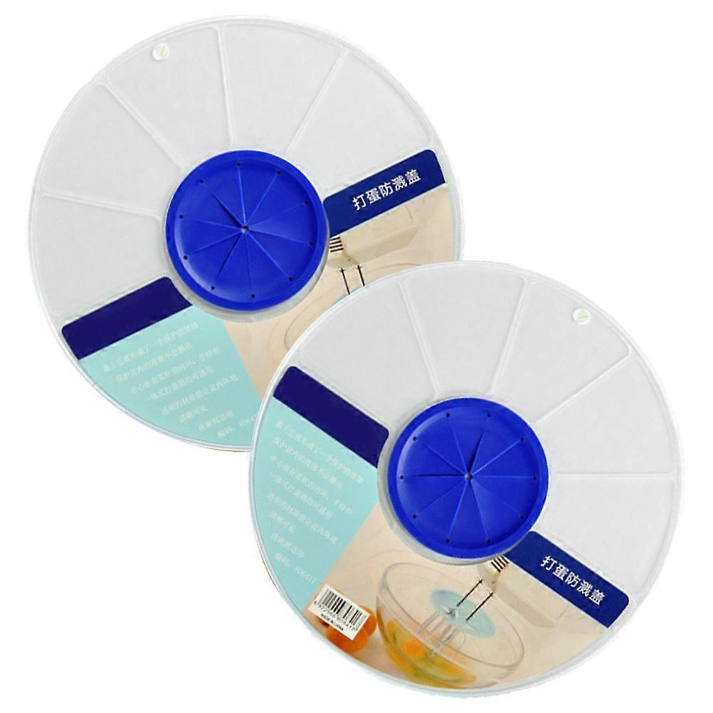 2Pcs Mixing Bowl Splash Guard Lid for Kitchen Mixing Tasks