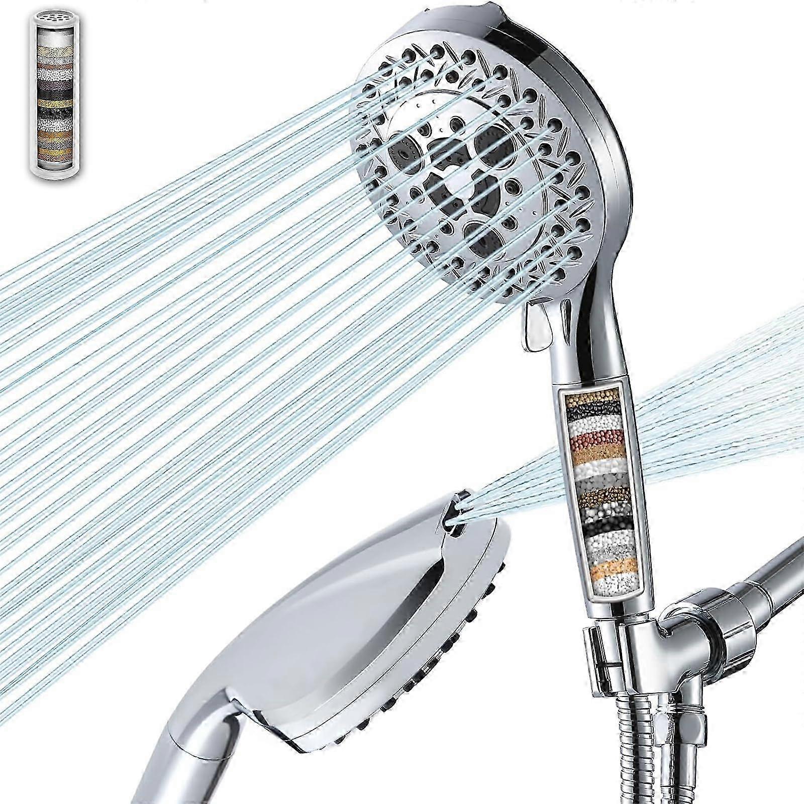 26-27 Filtered High Pressure Shower Head for Showering Handheld Use