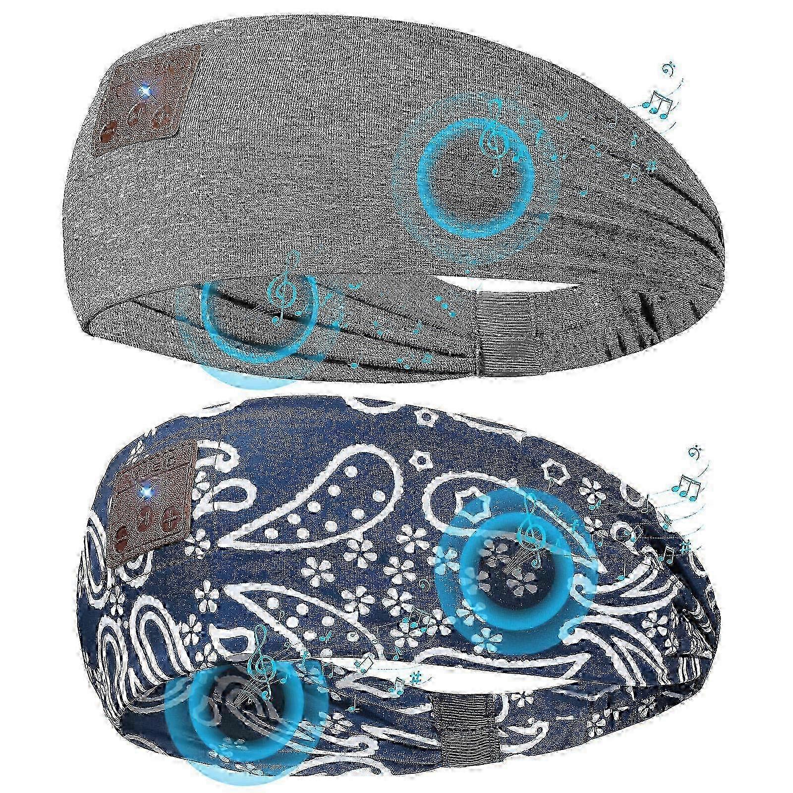 2-Pack Sleeping Headphones Bluetooth Headband, Bluetooth 5.4 with Ultra-Thin Speakers
