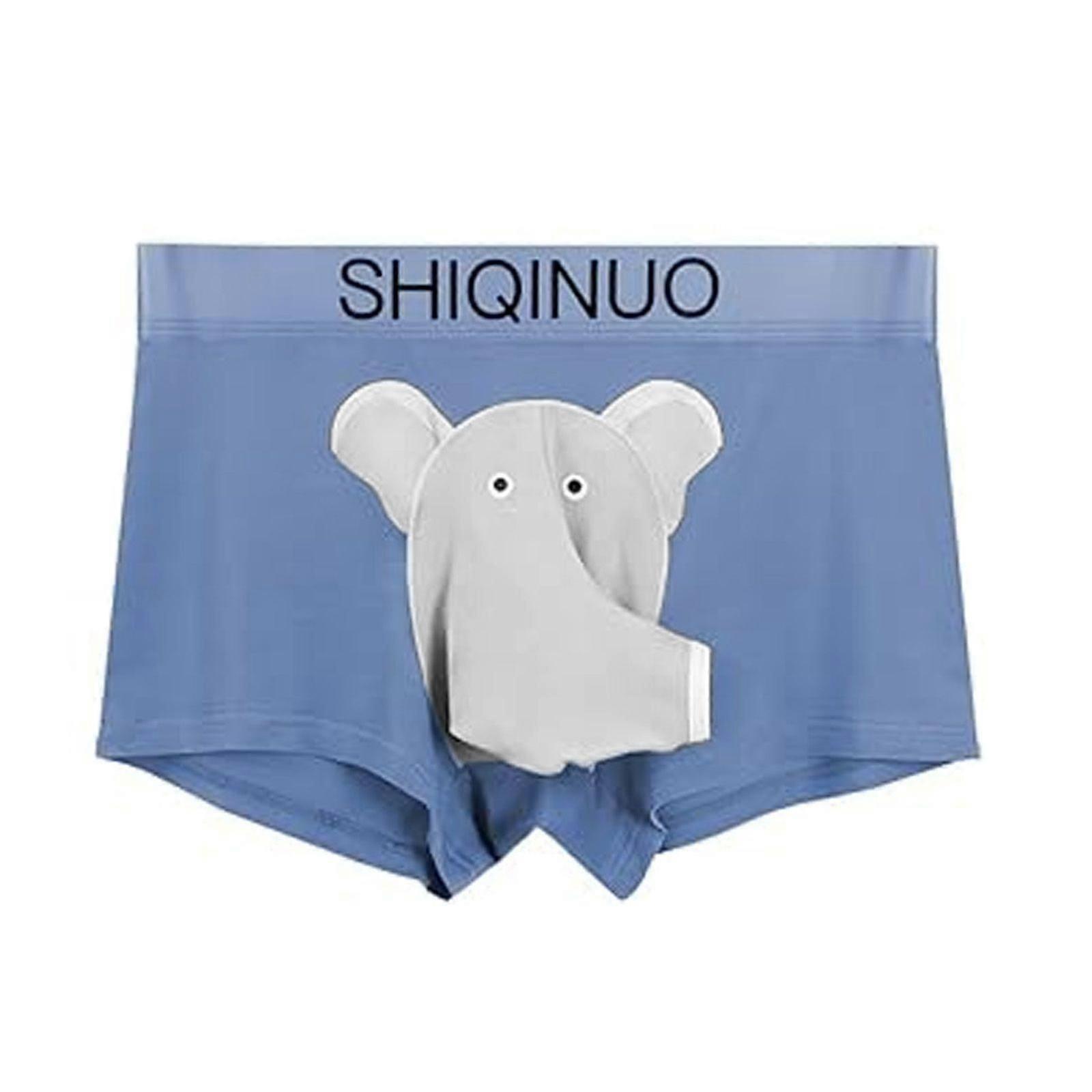 Men Elephant Trunk Patterned Underwear Xmas Gift for Boyfriend/Husband