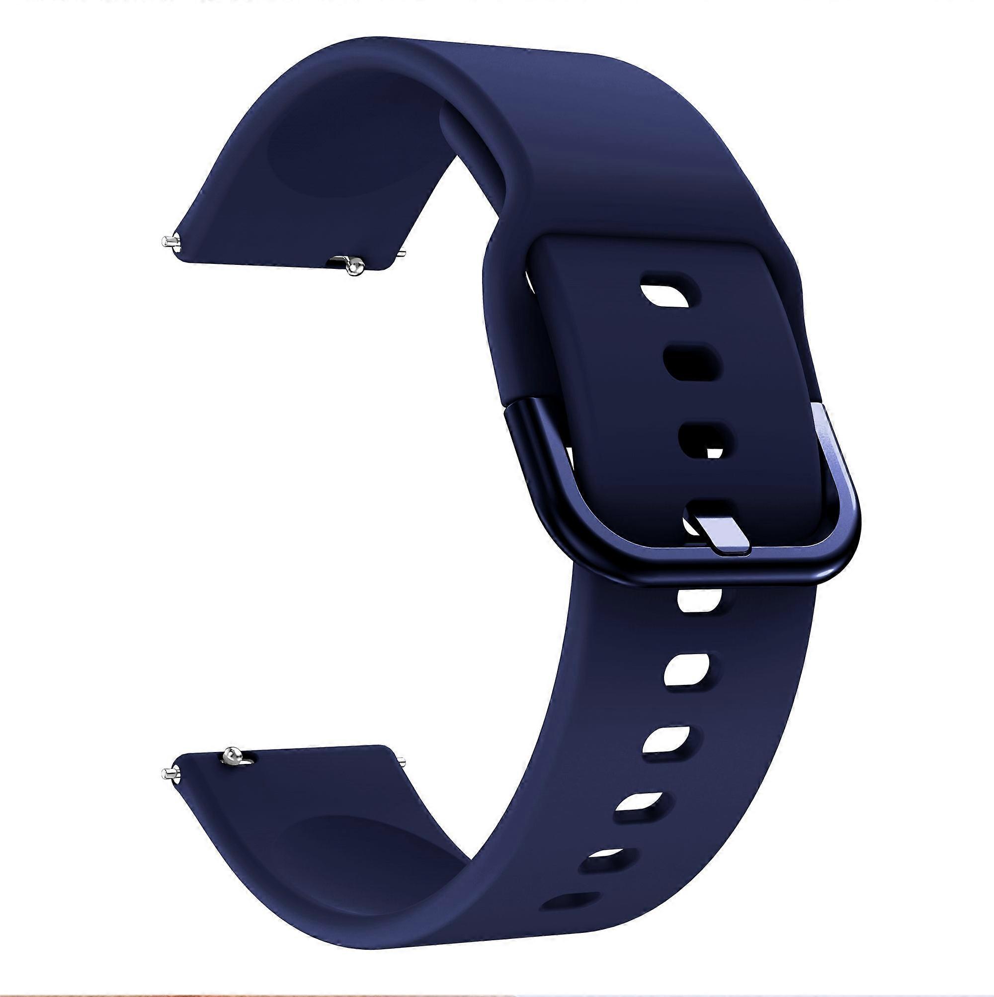 Silicone Solid Color Watch Strap for Garmin Vivoactive 4S,Vivomove 3S,Etc