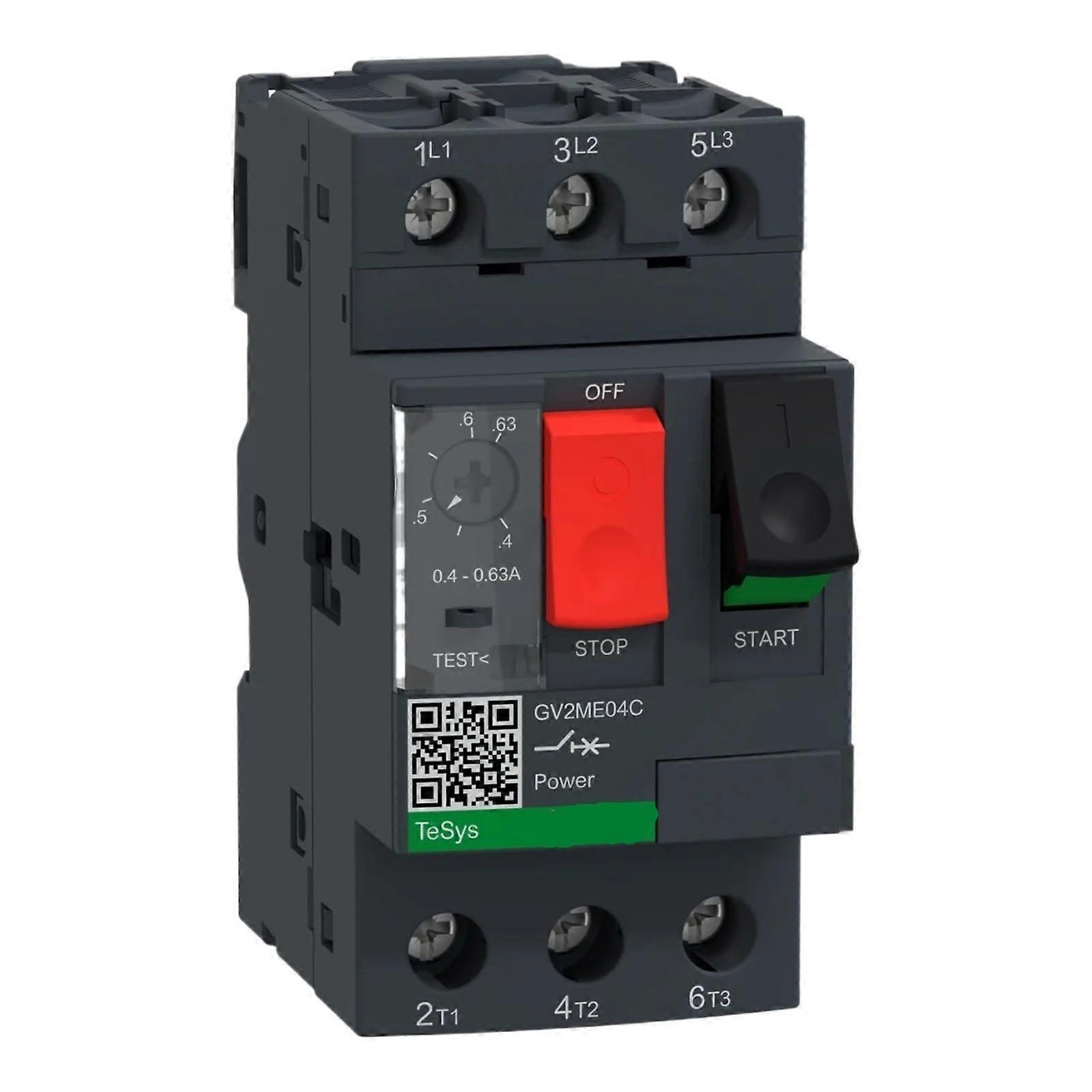 GV2ME04 Motor Protection Circuit Breaker 3Pole 1.62.5A Adjustable Overload
