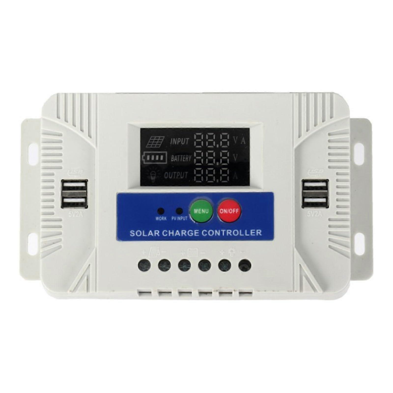Solar Charge Controller 12V 24V MPPT with LCD Display, 40A/60A  Efficiency OffGrid Battery Charger