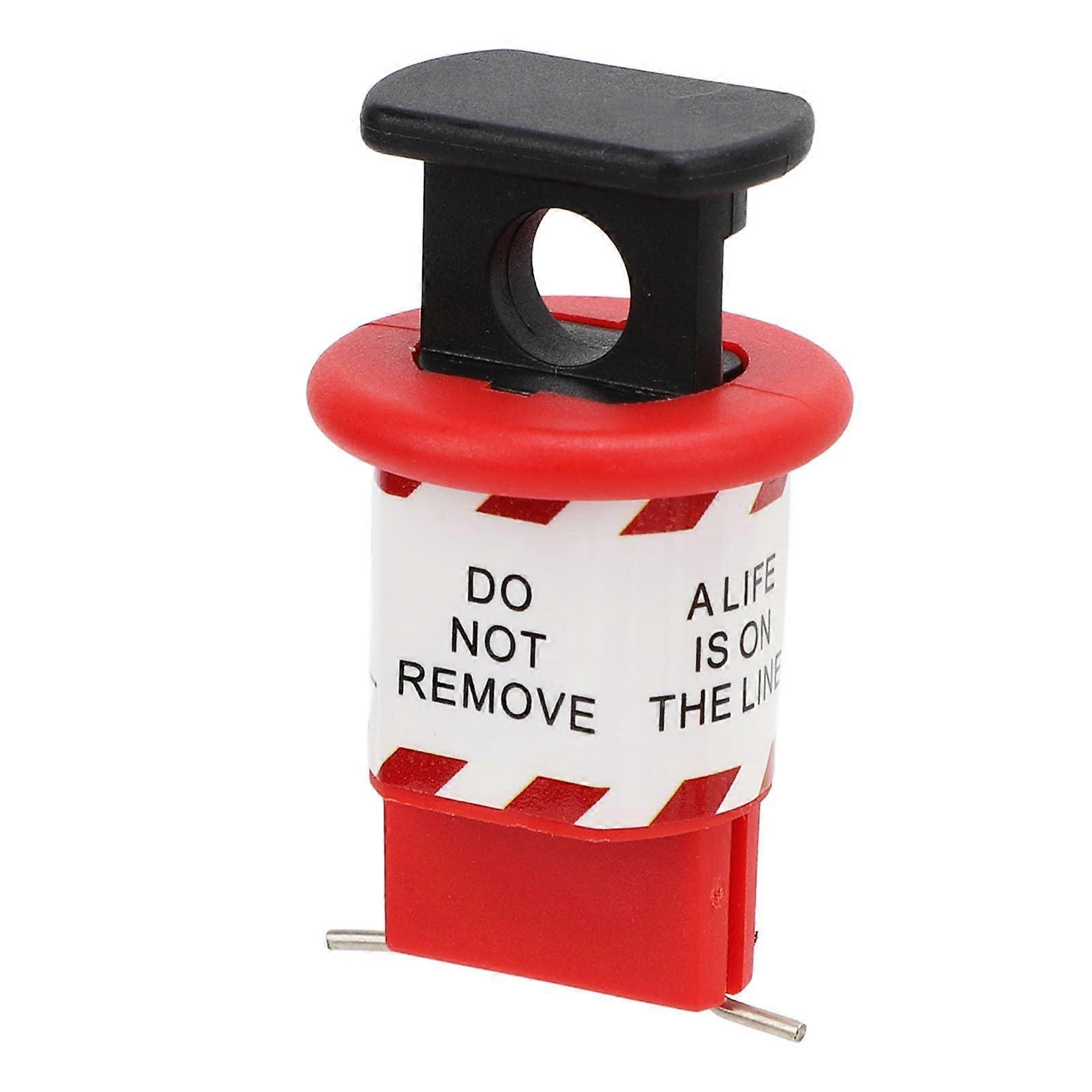 Circuit Breaker Lockout Device, Heat Resistant Nylon with Push Button, Fits Single and MultiPole Breakers