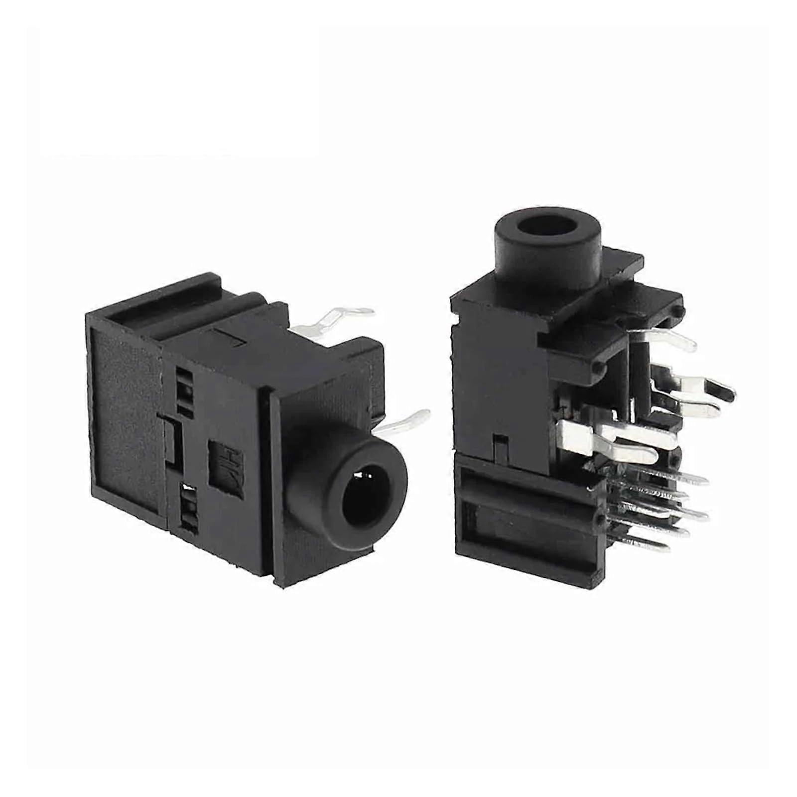 5PCS PJ317A 11 Pin 3.5mm Female Panel Mount Headphone Jack Socket for Secure Audio Connection