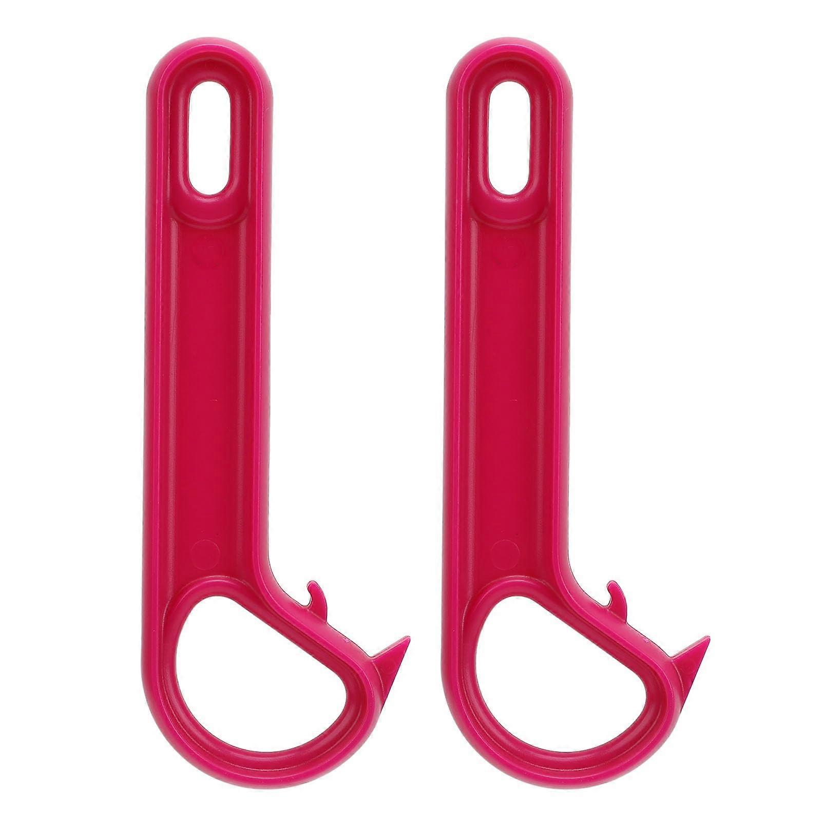 2pcs Easy Pull Tab Can Opener for Arthritic Hands, Ergonomic Grip Ring Pull Opener for Seniors Purple