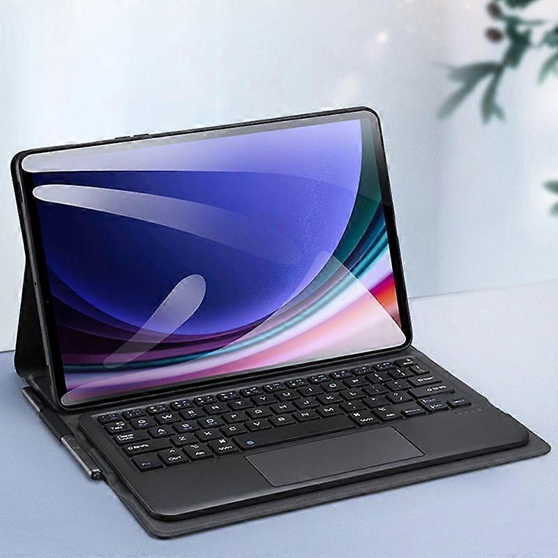 For Samsung Galaxy Tab S10 Lite / S10 FE / S9 Bluetooth Keyboard Leather Case