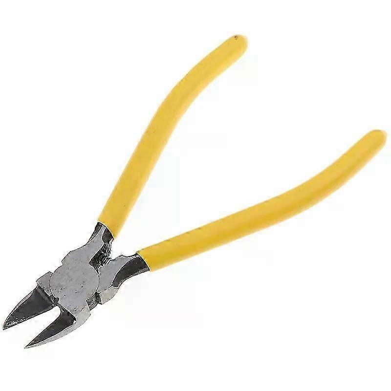 6 Flat-jaw diagonal pliers, PVC handle wire cutters