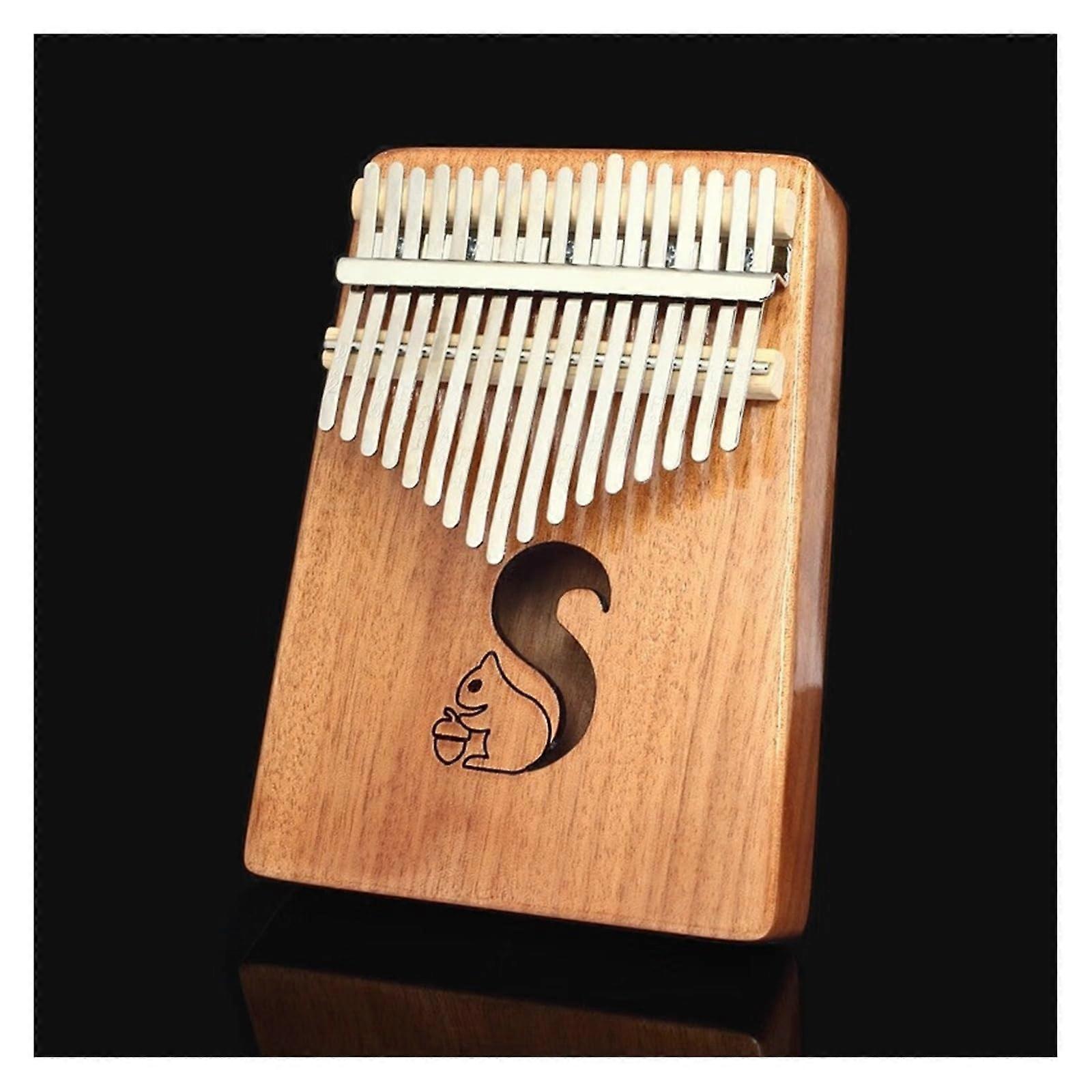 Kalimba 17 Key Thumb Piano Solid Wood Beginner Friendly Instrument with Bright Clear Tone