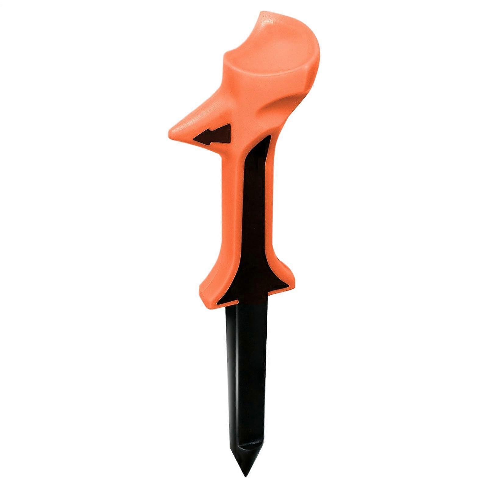 Golf Simulator Tees with Stable Ball Positioning, Durable Thickened Design, Orange for All Surfaces