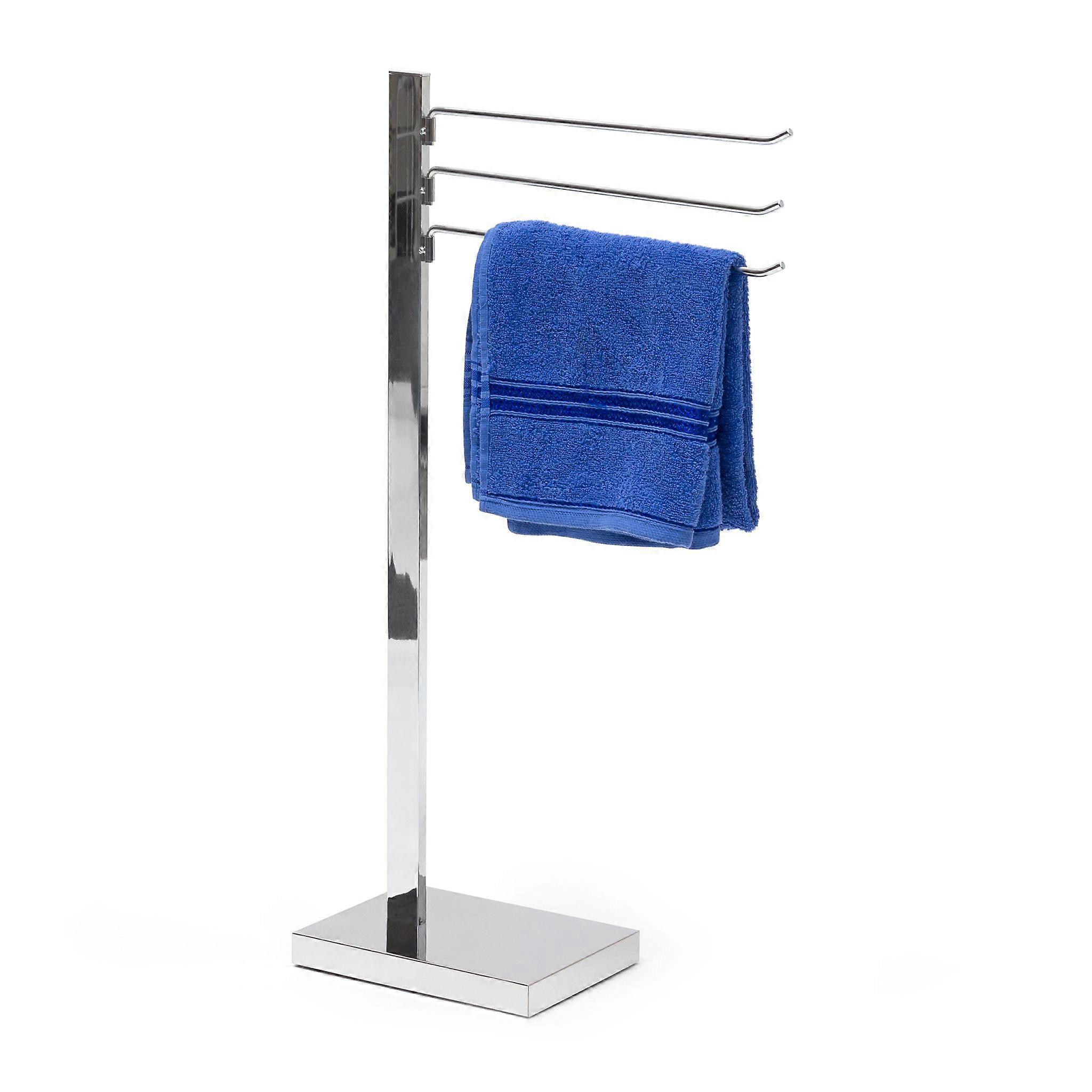 Chrome towel rack