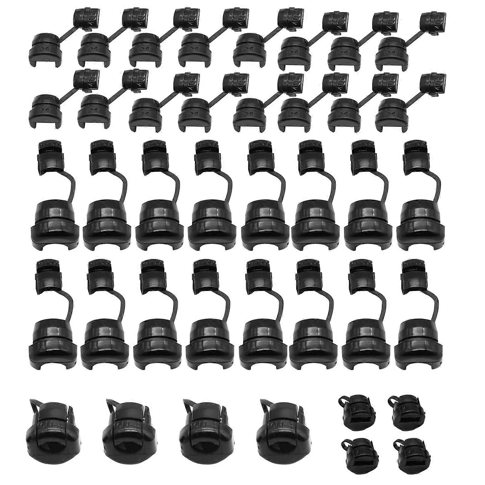 40PCS Nylon Cable Grommet Set with Strain Relief Bushing for Electrical Panel Cable Protection