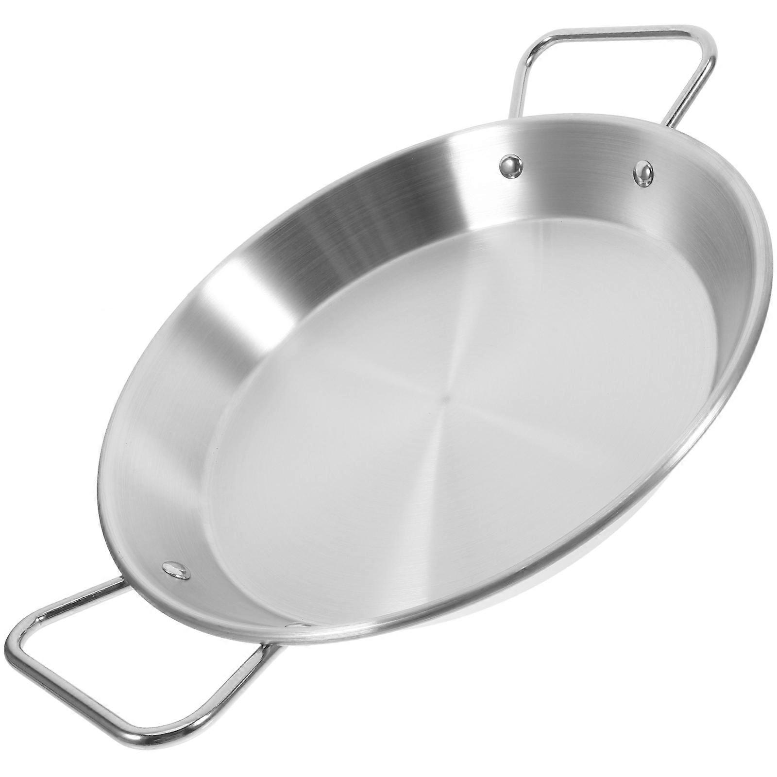 Stainless Steel Serving Tray Small Serving Tray Anti-Scalding Tableware Tray Rectangular Silver 33X24X3.5CM Multi-Purpose 1Set