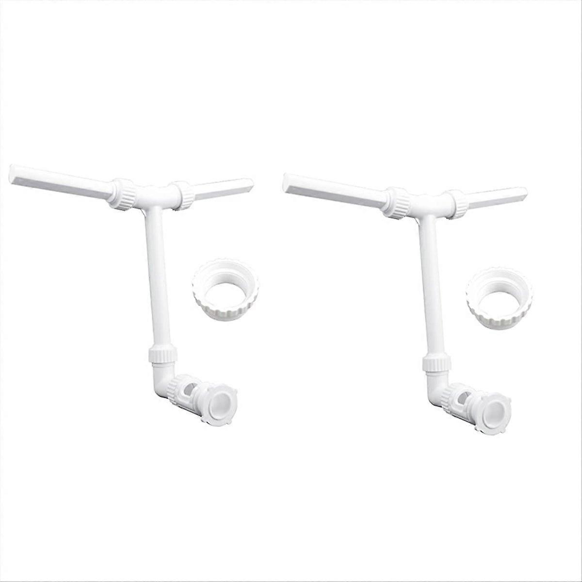 Swimming pool cleaning tool double head