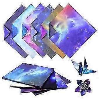 200 Sheets Galaxy Space Stars Pattern Origami Paper