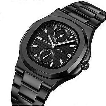 Multifunction Men’s Sports Dual Display Watch 2 Time Zones Outdoor Fashion Rubber Strap Men Watch Stopwatch Waterproof Shockproof Luminous