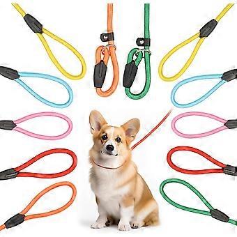Lot de 12 laisses coulissantes pour chien, 1,4 m (4,6 pi), réglables, idéales pour l'éducation et le dressage des chiens de petite et moyenne taille. Disponibles en 6 couleurs.