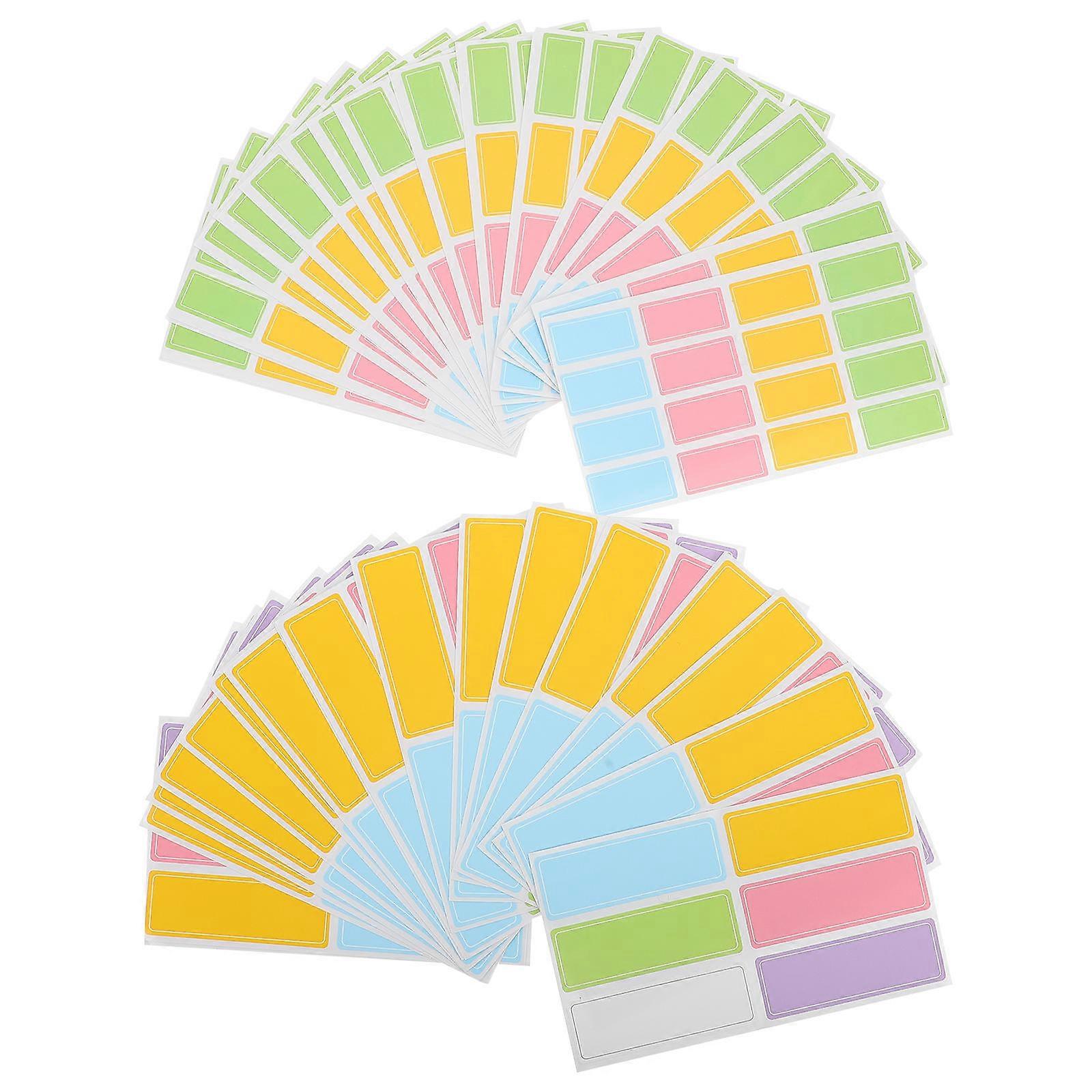 Classification Sticker Paper Label Sheets for Office Use 40 Sheets