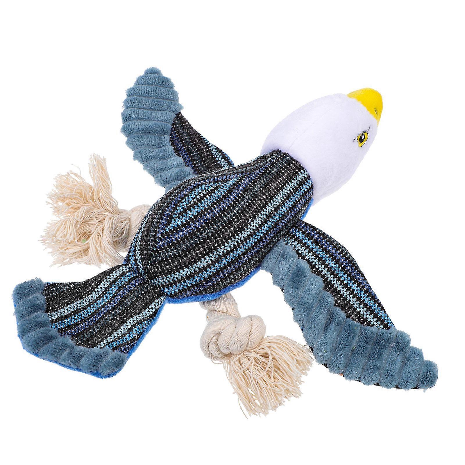 Interactive Blue Plush Dog Bite Toy for Chewing and Fun