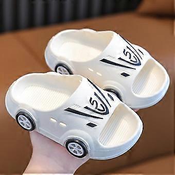 Cartoon Car Kapcie dla dzieci dla chłopców Summer Beach Indoor Slippers Cute 2023 Buty dziewczęce Home Soft Antypoślizgowe Słodkie kapcie dziecięce