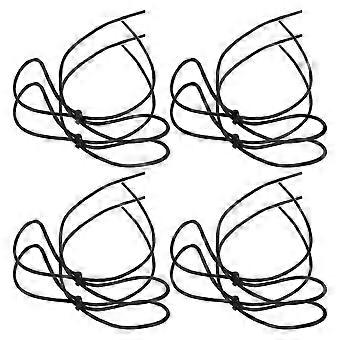 4 Pair Round Cotton Waxed Shoelaces For Men And Women Waxed Adult Shoelaces Replacement Strings Suitable For Leather Dress Shoes Boots