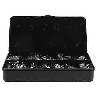 500PCS Short Nail Tips Nail Extension Tips With Box Full Cover Pre Shaped Fake Nails Press On Nails For Beginner And Professional Diy Nail Salon