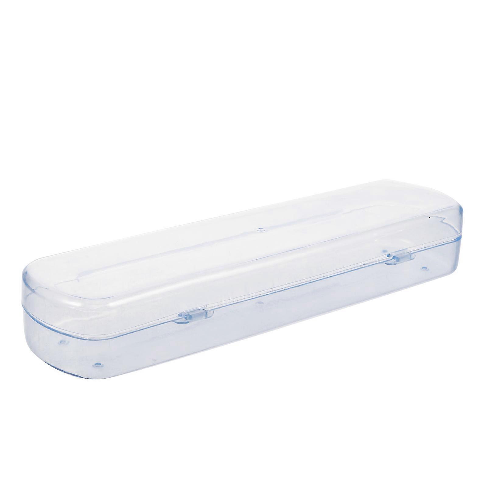 Portable Toothbrush Toothpaste Storage Rectangular Case/Holder/Box for Traveling Camping (Blue)