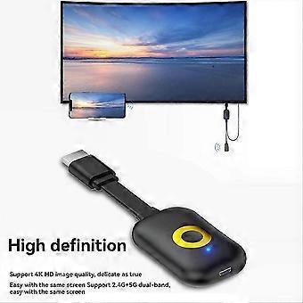 4K Wireless Screen Projector HDMI Video Receiver Screen Mirroring Wireless 2.4G/5G 1080P Wifi Displa RK
