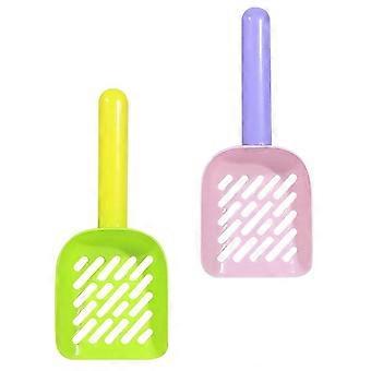 Plastic Cat Litter Scooper for Pet Cleaning 2Pcs Durable Sturdy Handle 26-27